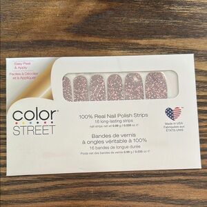 Color Street Sparkling Pink Nail Strips